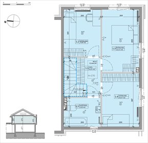 rzut dom na sprzedaż 81m2 dom Warszawa, Białołęka, Inna 4