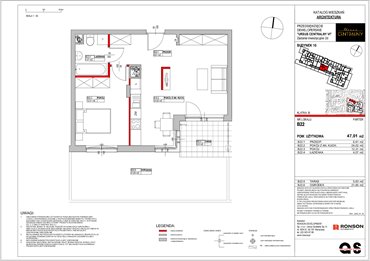 rzut mieszkanie na sprzedaż 47m2 mieszkanie Warszawa, Ursus, ul. Gierdziejewskiego 23