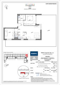 rzut mieszkanie na sprzedaż 63m2 mieszkanie Warszawa, Bemowo, Szeligowska