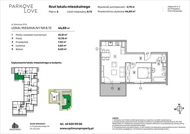 rzut mieszkanie na sprzedaż 45m2 mieszkanie Łódź, Bałuty-Doły, ul. Górnicza 12/14