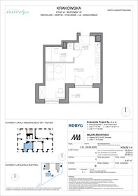 rzut mieszkanie na sprzedaż 30m2 mieszkanie Wrocław, Krzyki, Krakowska 112
