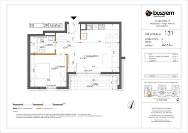 rzut mieszkanie na sprzedaż 43m2 mieszkanie Warszawa, Praga Północ, Kijowska 17