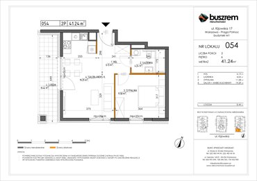 rzut mieszkanie na sprzedaż 46m2 mieszkanie Warszawa, Praga Północ, Kijowska 17