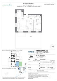 rzut mieszkanie na sprzedaż 58m2 mieszkanie Wrocław, Krzyki, Krakowska 112