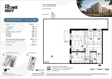 rzut mieszkanie na sprzedaż 67m2 mieszkanie Wrocław, Kleczków, ul. Czochralskiego/ Miłosza