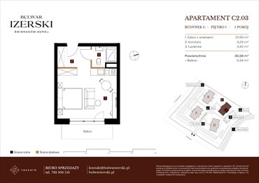 rzut mieszkanie na sprzedaż 31m2 mieszkanie Świeradów Zdrój, Senatoryjna/Szkolna