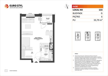 rzut mieszkanie na sprzedaż 34m2 mieszkanie Gdańsk, Śródmieście, ks. Jerzego Popiełuszki/Rybaki Górne