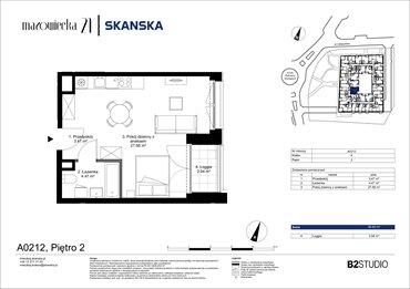 rzut mieszkanie na sprzedaż 36m2 mieszkanie Kraków, Krowodrza, ul. Mazowiecka 21