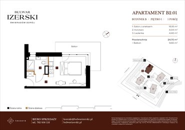 rzut mieszkanie na sprzedaż 25m2 mieszkanie Świeradów Zdrój, Senatoryjna/Szkolna