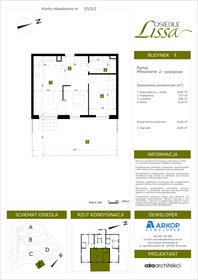 rzut mieszkanie na sprzedaż 52m2 mieszkanie Wrocław, ul. Pawła Eluarda 61-79
