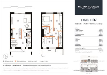 rzut dom na sprzedaż 93m2 dom Rogowo, Rogowo 65