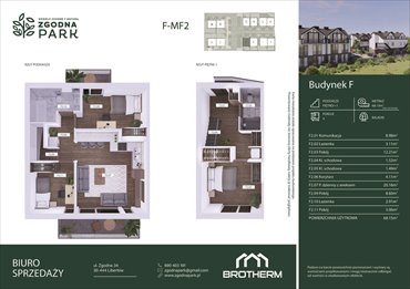 rzut mieszkanie na sprzedaż 68m2 mieszkanie Kraków, Zgodna  34