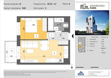 rzut mieszkanie na sprzedaż 36m2 mieszkanie Rzeszów, Przybyszówka, Dworzysko