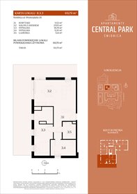 rzut mieszkanie na sprzedaż 70m2 mieszkanie Świdnica, Lipowa 14