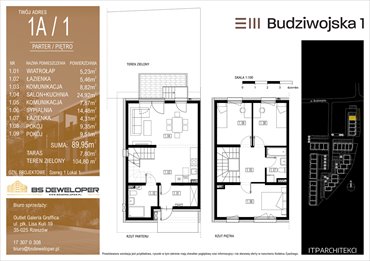rzut mieszkanie na sprzedaż 90m2 mieszkanie Rzeszów, Budziwojska 3