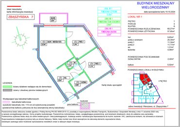 rzut mieszkanie na sprzedaż 58m2 mieszkanie Warszawa, Włochy, ul. Zbąszyńska 7