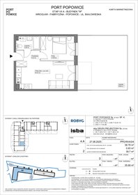rzut mieszkanie na sprzedaż 39m2 mieszkanie Wrocław, Fabryczna, Białowieska 91a