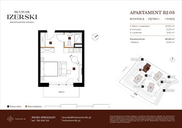 rzut mieszkanie na sprzedaż 31m2 mieszkanie Świeradów Zdrój, Senatoryjna/Szkolna