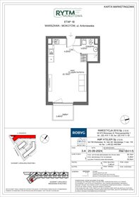 rzut mieszkanie na sprzedaż 30m2 mieszkanie Warszawa, Mokotów, Antoniewska 3B