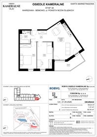 rzut mieszkanie na sprzedaż 59m2 mieszkanie Warszawa, Powstańców Śląskich