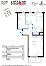 rzut mieszkanie na sprzedaż 74m2 mieszkanie Łódź, Retkinia, Maratońska 49C