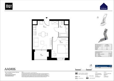 rzut mieszkanie na sprzedaż 35m2 mieszkanie Warszawa, Wola, Kolejowa