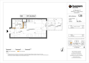rzut mieszkanie na sprzedaż 26m2 mieszkanie Warszawa, Praga Północ, Kijowska 17