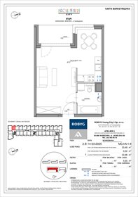 rzut mieszkanie na sprzedaż 33m2 mieszkanie Warszawa, Bemowo, Szeligowska