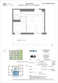 rzut mieszkanie na sprzedaż 42m2 mieszkanie Wrocław, Iwiny, ul. Franza Petera Schuberta
