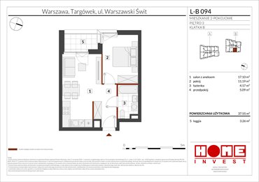 rzut mieszkanie na sprzedaż 38m2 mieszkanie Warszawa, Targówek, ul. Warszawski Świt