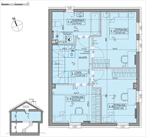 rzut dom na sprzedaż 93m2 dom Słomin, Piaseczyńska