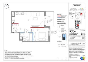 rzut mieszkanie na sprzedaż 43m2 mieszkanie Warszawa, Ursus, Silnikowa 25
