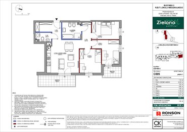 rzut mieszkanie na sprzedaż 79m2 mieszkanie Warszawa, Mokotów, ul. Polska 10