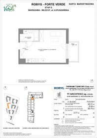 rzut mieszkanie na sprzedaż 30m2 mieszkanie Warszawa, Włochy, Łopuszańska 28