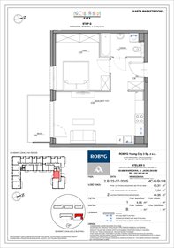 rzut mieszkanie na sprzedaż 44m2 mieszkanie Warszawa, Bemowo, Szeligowska