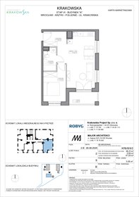 rzut mieszkanie na sprzedaż 46m2 mieszkanie Wrocław, Krzyki, Krakowska 112