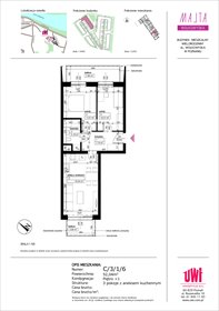 rzut mieszkanie na sprzedaż 52m2 mieszkanie Poznań, Rataje, ul. Klemensa Mikuły 1 i 3