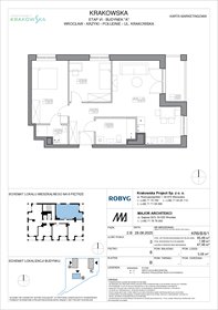 rzut mieszkanie na sprzedaż 65m2 mieszkanie Wrocław, Krzyki, Krakowska 112