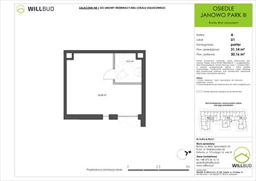 rzut lokal użytkowy na sprzedaż 31m2 lokal użytkowy Rumia, Janowo, Błoń Janowskich