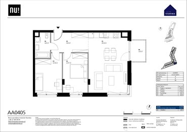 rzut mieszkanie na sprzedaż 55m2 mieszkanie Warszawa, Wola, Kolejowa
