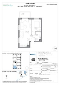 rzut mieszkanie na sprzedaż 41m2 mieszkanie Wrocław, Krzyki, Krakowska 112