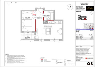 rzut mieszkanie na sprzedaż 45m2 mieszkanie Warszawa, Ursus, ul. Gierdziejewskiego 23