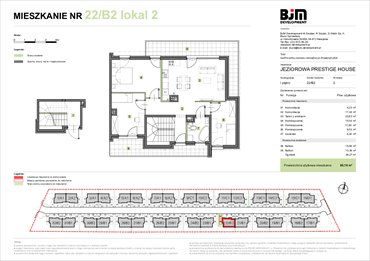 rzut mieszkanie na sprzedaż 85m2 mieszkanie Warszawa, Wawer, Jeziorowa