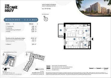 rzut mieszkanie na sprzedaż 41m2 mieszkanie Wrocław, Kleczków, ul. Czochralskiego/ Miłosza