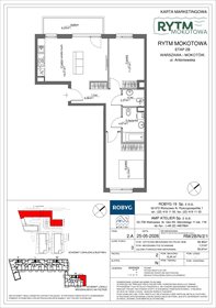 rzut mieszkanie na sprzedaż 58m2 mieszkanie Warszawa, Mokotów, Antoniewska 3B