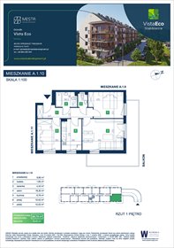 rzut mieszkanie na sprzedaż 65m2 mieszkanie Wrocław, Fabryczna, Stabłowice, Łomnicka