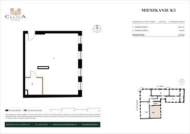 rzut mieszkanie na sprzedaż 62m2 mieszkanie Koło, Stary Rynek 26