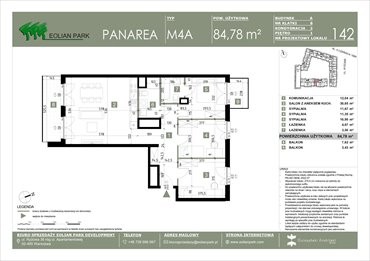 rzut mieszkanie na sprzedaż 85m2 mieszkanie Warszawa, Ursus, Ryżowa