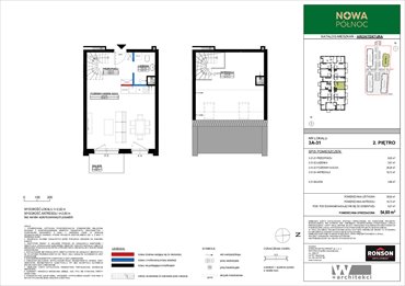 rzut mieszkanie na sprzedaż 55m2 mieszkanie Szczecin, Północ, ul. Modelarska 3/16