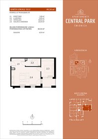 rzut mieszkanie na sprzedaż 46m2 mieszkanie Świdnica, Lipowa 14